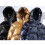 (M, Black) Men's Glossy Puffer Jacket Metallic Shiny Down Coat 2