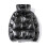 (M, Black) Men's Glossy Puffer Jacket Metallic Shiny Down Coat 3