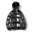 (M, Black) Men's Glossy Puffer Jacket Metallic Shiny Down Coat 1