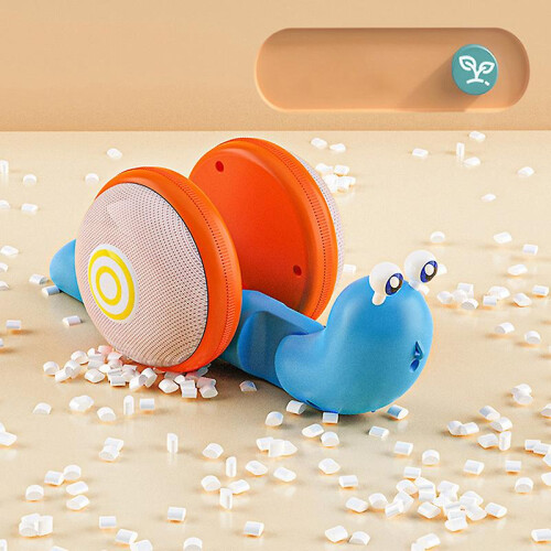 Pull String Snail Car Toy Baby Learn To Crawl And Pull Toy With Light And Music 1