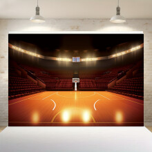 (149.86x99.06 Cm) Basketball Photo Backdrop For Photography, Basketball Theme Background For Birthday Party
