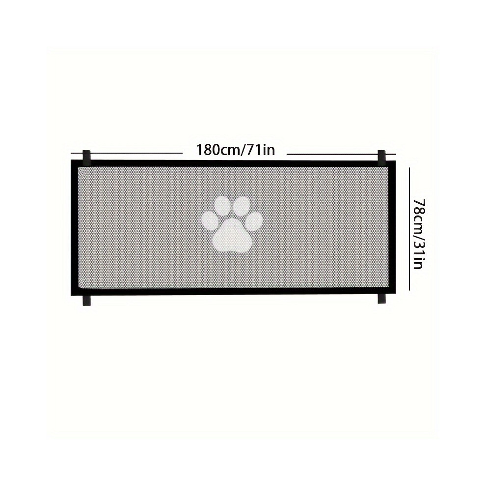 (Large Size 180cm*78cm) Pet Gate, Pet Isolation Protection Gate Fence Dog Isolation Net Portable Folding