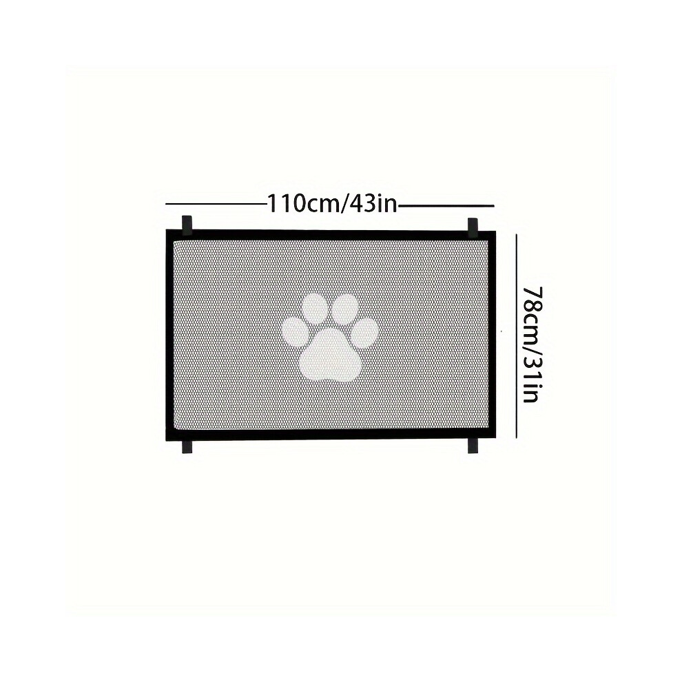 (Small Size 110cm*78cm) Pet Gate, Pet Isolation Protection Gate Fence Dog Isolation Net Portable Folding