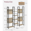 Large Storage Bookcase Modern Display Side Cabinet Tall Rustic Wooden Shelf Unit 5