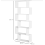 Tall Wooden Bookcase Display Storage Cabinet Modern Room Divider White Shelving Unit 7