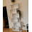 Tall Wooden Bookcase Display Storage Cabinet Modern Room Divider White Shelving Unit 2