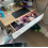 Small Dressing Table Wooden Compact Mirror Set Vintage Retro Makeup Vanity Drawer 4