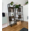 Large Storage Bookcase Modern Display Side Cabinet Tall Rustic Wooden Shelf Unit 2
