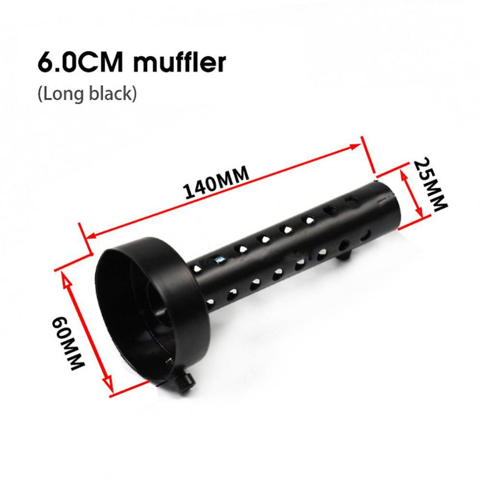 (60Mm Long ) Motorcycle Muffler 35Mm 42Mm 45Mm 48Mm 60Mm Db Killer Exhaust Pipe Muffler Silencer Motorcycle Black 9171363414764