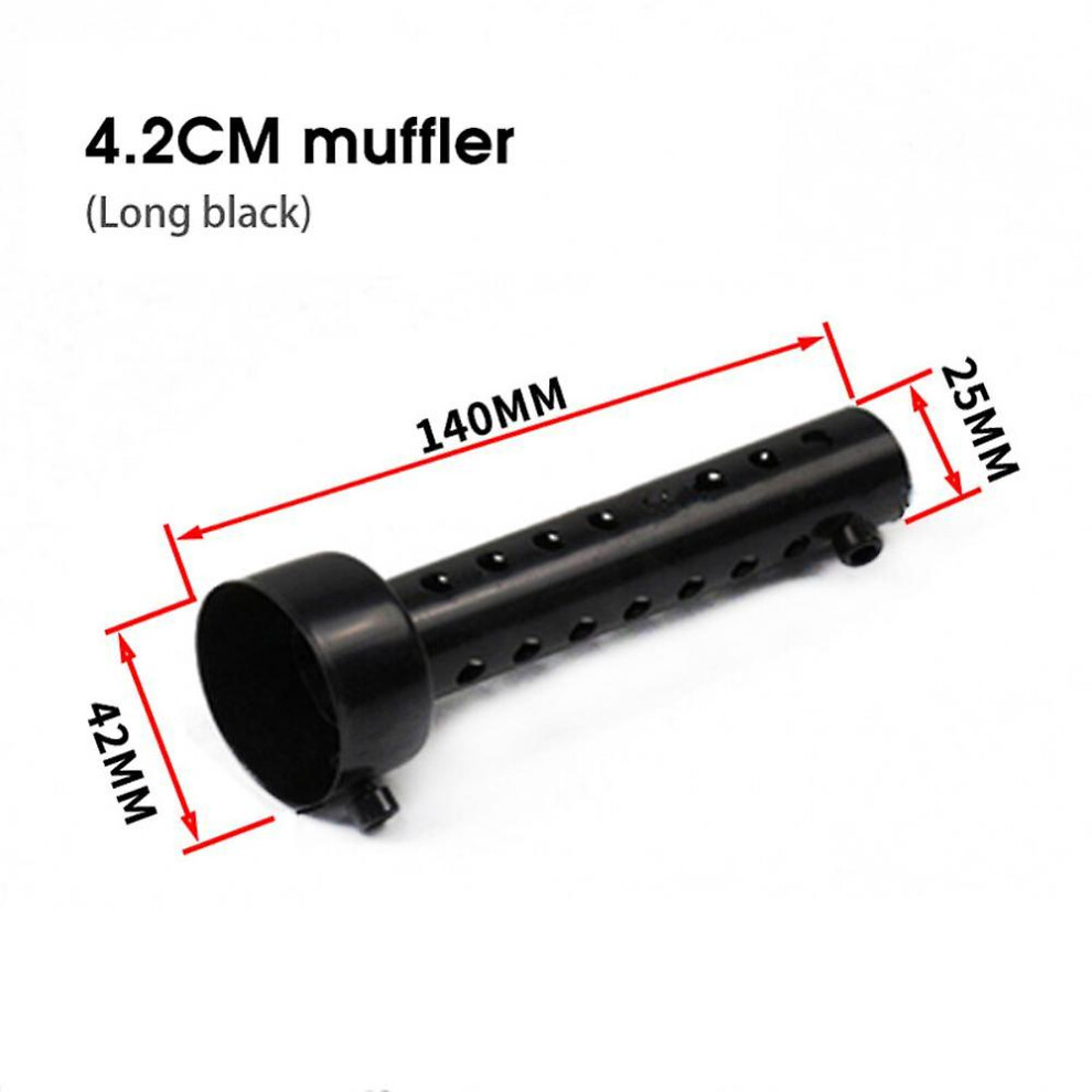 (42Mm Long ) Motorcycle Muffler 35Mm 42Mm 45Mm 48Mm 60Mm Db Killer Exhaust Pipe Muffler Silencer Motorcycle Black 9171363414771