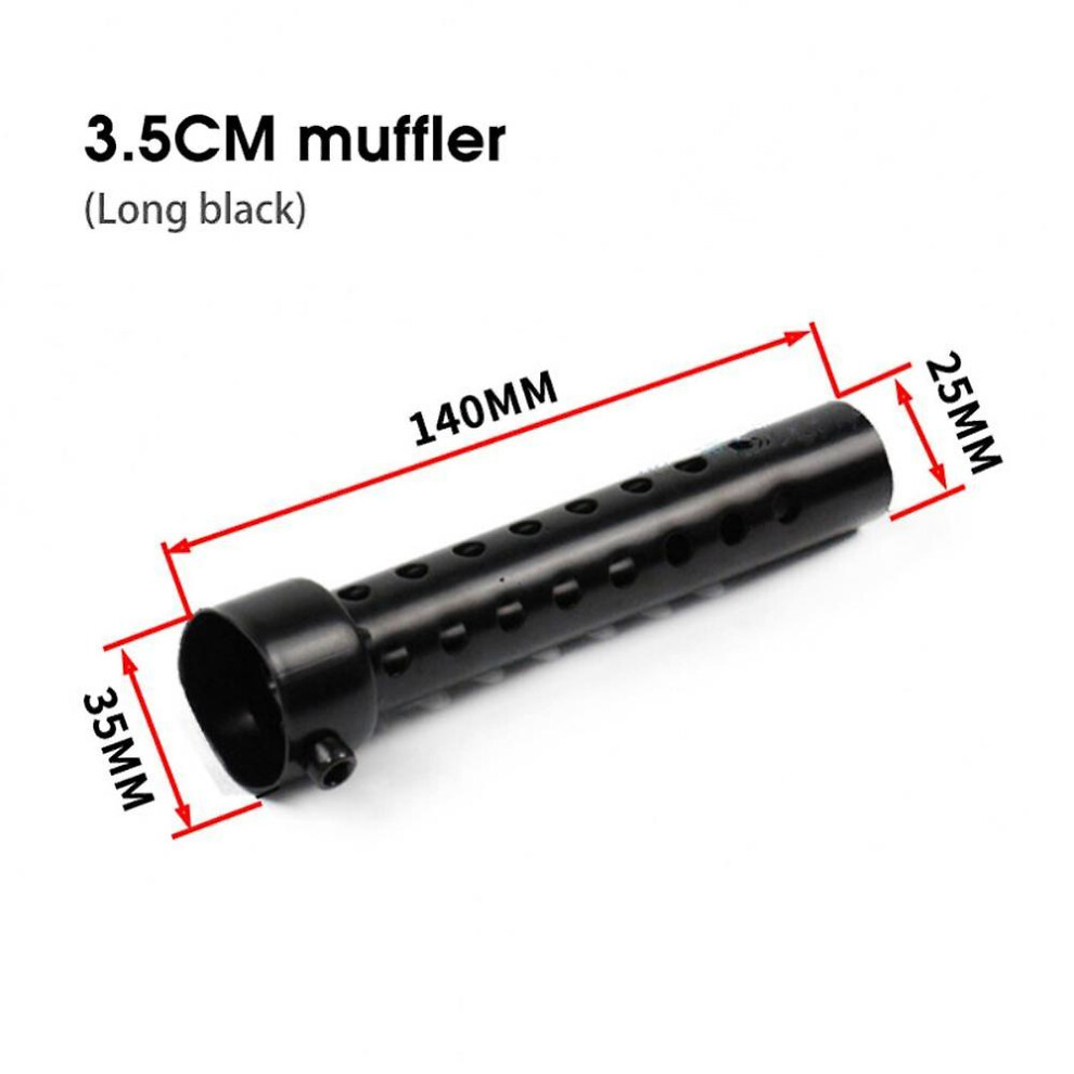 (35Mm Long ) Motorcycle Muffler 35Mm 42Mm 45Mm 48Mm 60Mm Db Killer Exhaust Pipe Muffler Silencer Motorcycle Black 9171363414818