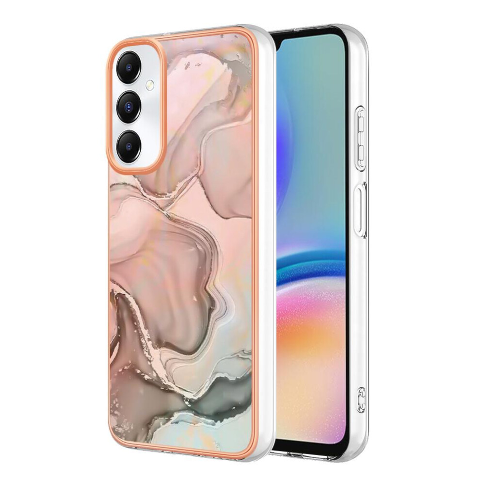 (Gold) Compatible With Samsung Galaxy A05s 4G Silicone Bumper Tpu Marble Shockproof Gold 764762636890