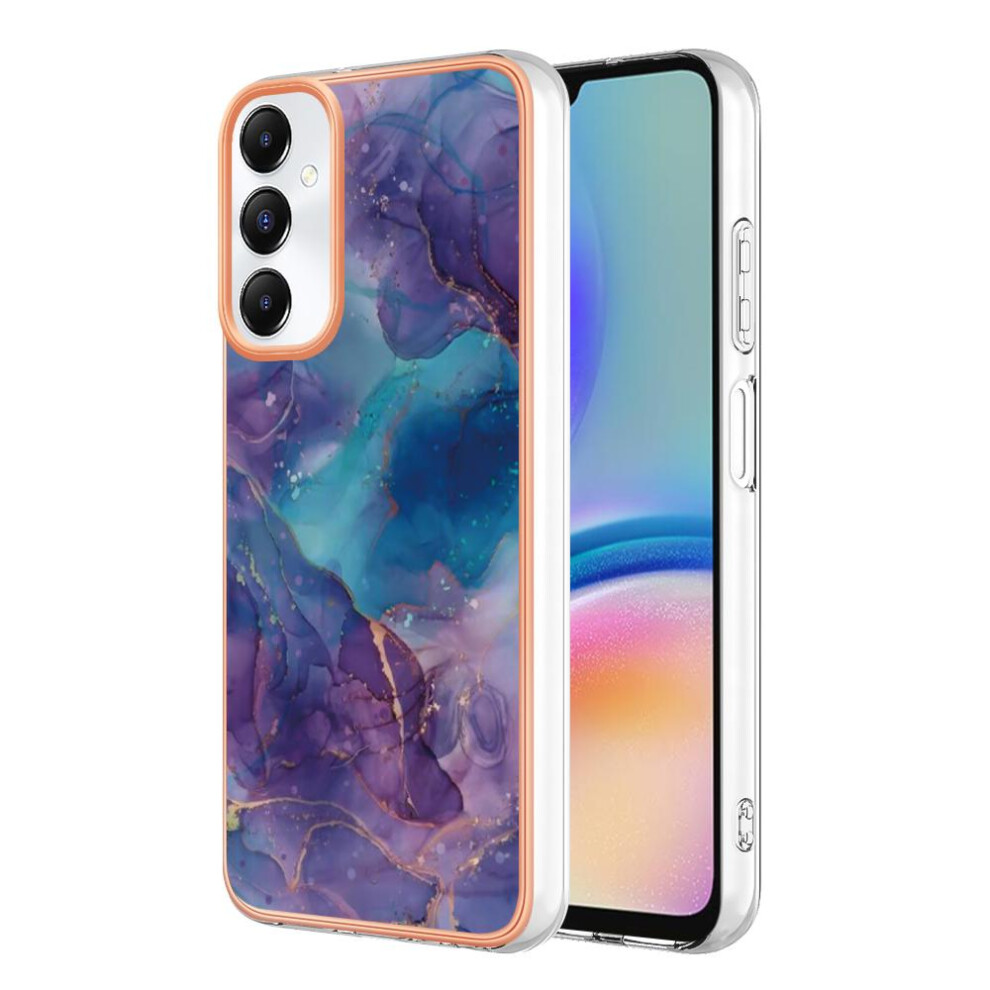 (Purple) Compatible With Samsung Galaxy A05s 4G Silicone Bumper Tpu Marble Shockproof Purple 764762636920