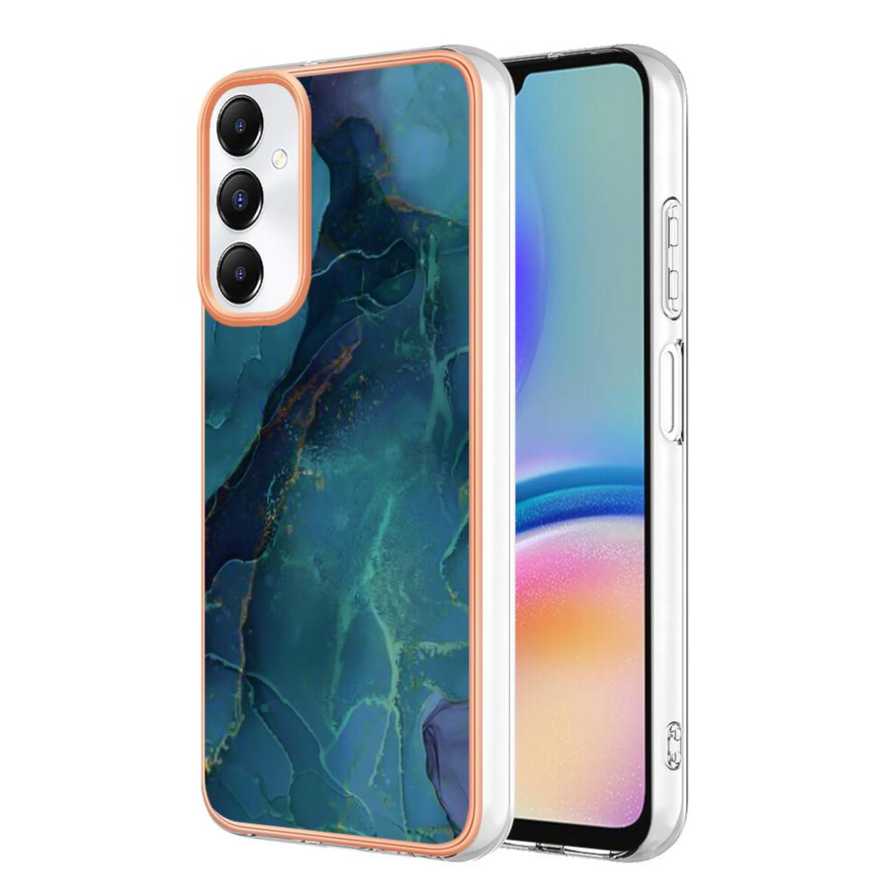 (Green) Compatible With Samsung Galaxy A05s 4G Silicone Bumper Tpu Marble Shockproof Green 764762636937
