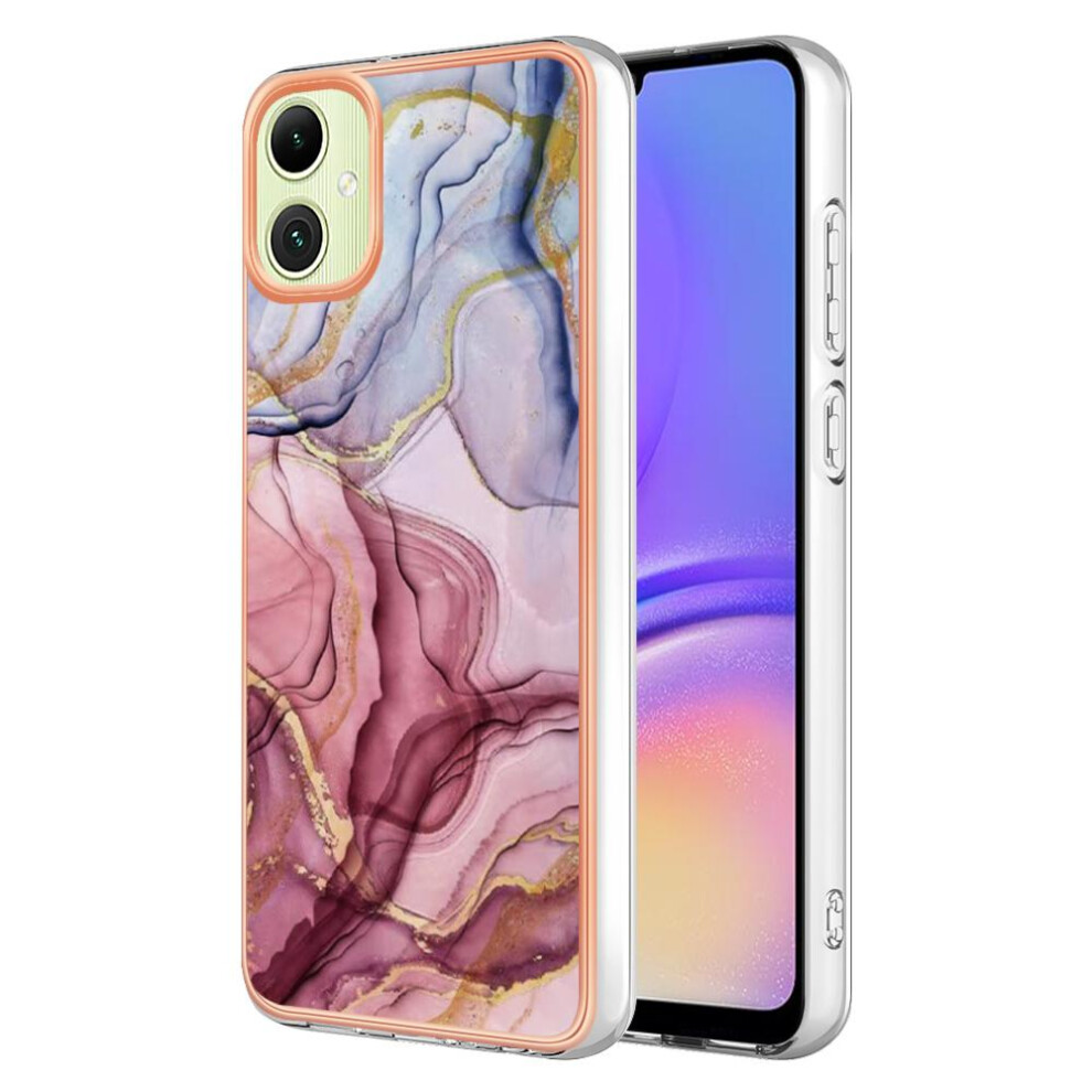 (Red) Compatible With Samsung Galaxy A05 Silicone Bumper Marble Shockproof Tpu Red 764762636944