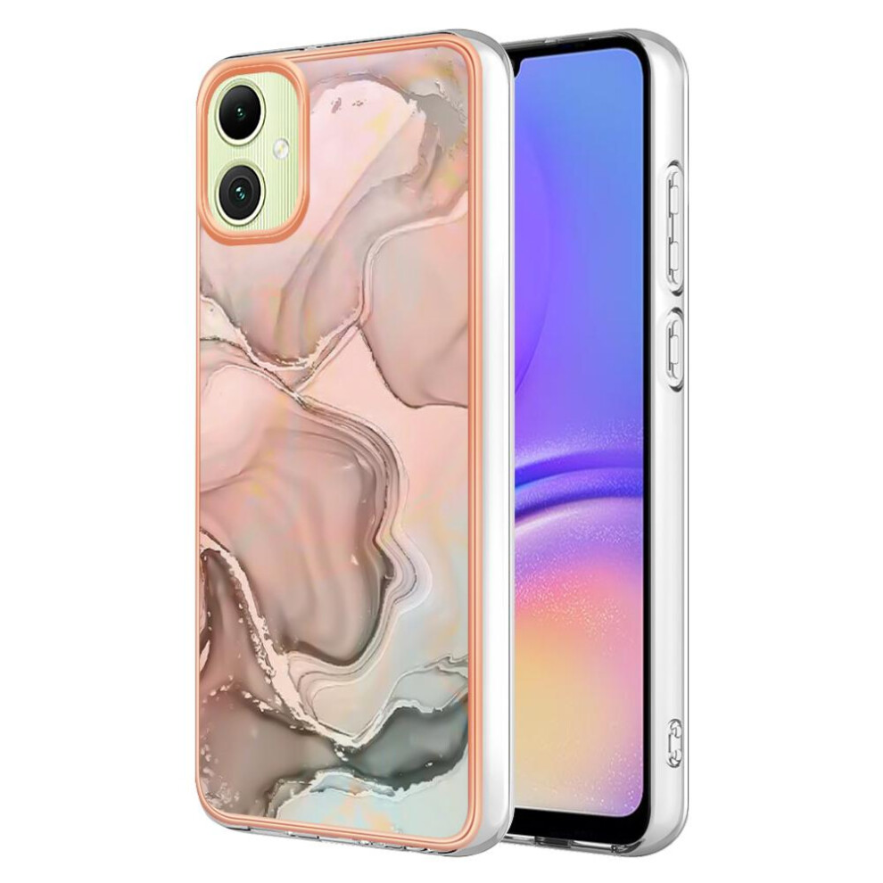 (Gold) Compatible With Samsung Galaxy A05 Silicone Bumper Marble Shockproof Tpu Gold 764762636951