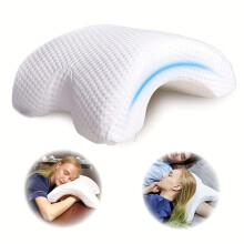 (01) 1pc Multifunctional Portable Memory Sponge Pillow, Couple Arm Pillow, Arch Pillow