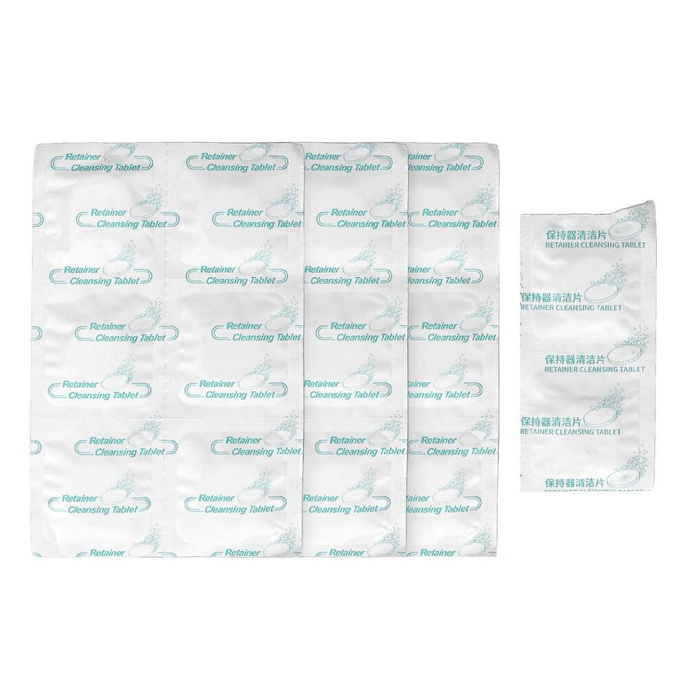 20pcs Denture Cleaning Tablets Denture Cleanser For Teeth Appliances Complete Clean