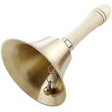 Classroom Bell Brass Hand Bell Service Bell Bell With Handle Loud Hand Bell_happyshop