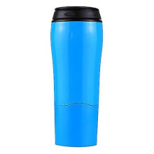 (Blue) Portable Mighty Mug Solo Travel Coffee Herbal Ice Tea Fizzy Drink Mug Water Bottle Cup, Capacity: 55