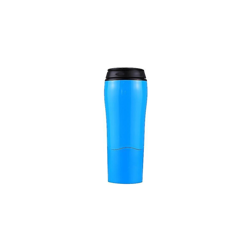 (Blue) Portable Mighty Mug Solo Travel Coffee Herbal Ice Tea Fizzy Drink Mug Water Bottle Cup, Capacity: 55