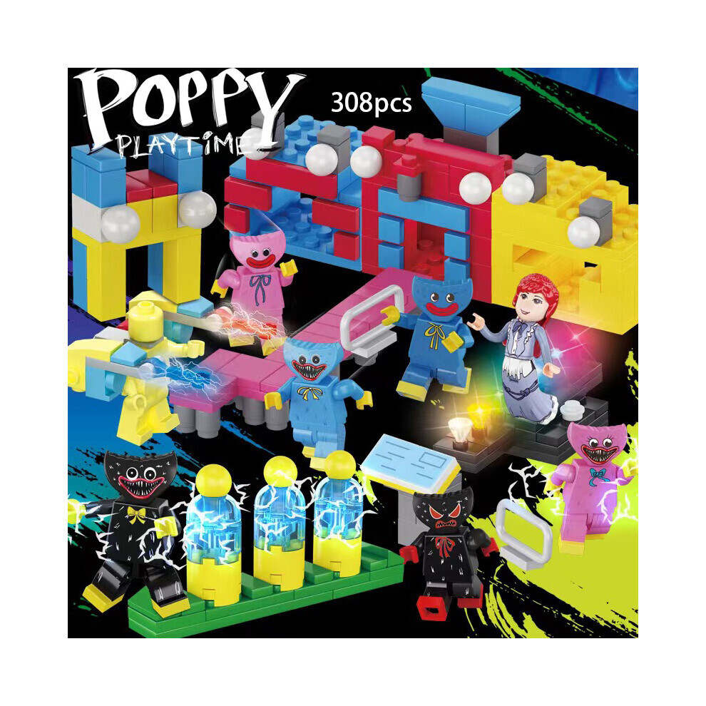 (8pcs) Poppy Playtime Game Figure Huggy Wuggy Blocks Puzzle Game Kids UK