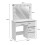 Living And Home White Hollywood Dressing Table with 4 Drawers and Large LED Lighted Mirror 7