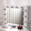 Living And Home White Hollywood Dressing Table with 4 Drawers and Large LED Lighted Mirror 3