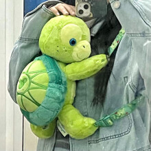 Pluche Schildpad Rugzak Kinderpop Satchel Schattige Schildpad Terug Kleutertas