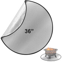 Fire Pit Mat For Decking, Heat Resistant Fireproof Mat For Wood Burning Fire Pit