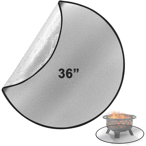 Fire Pit Mat For Decking, Heat Resistant Fireproof Mat For Wood Burning Fire Pit