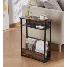 Narrow Side Table Small Rustic Slim Sofa End Vintage Industrial Storage Coffee Unit