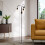 Living And Home Modern Industrial 3 Lights Floor Lamp 2