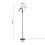 Living And Home Modern Industrial 3 Lights Floor Lamp 6