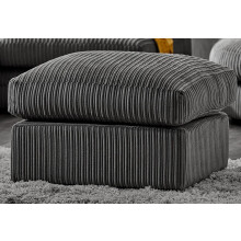 (Footstool, Grey) Atrani Jumbo Cord Fabric Sofa