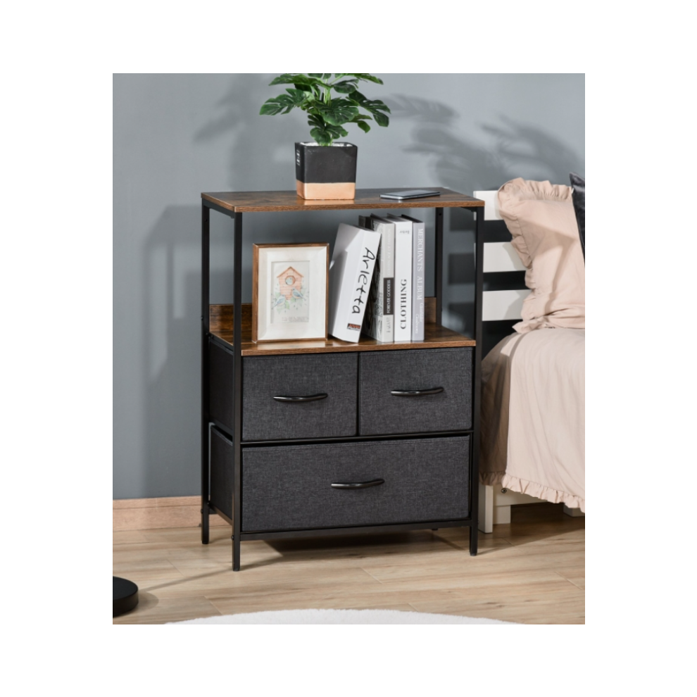 Duophonic Uhf Disks Industrial Side Cabinet Rustic Metal Display Small Vintage Storage Chest Drawers
