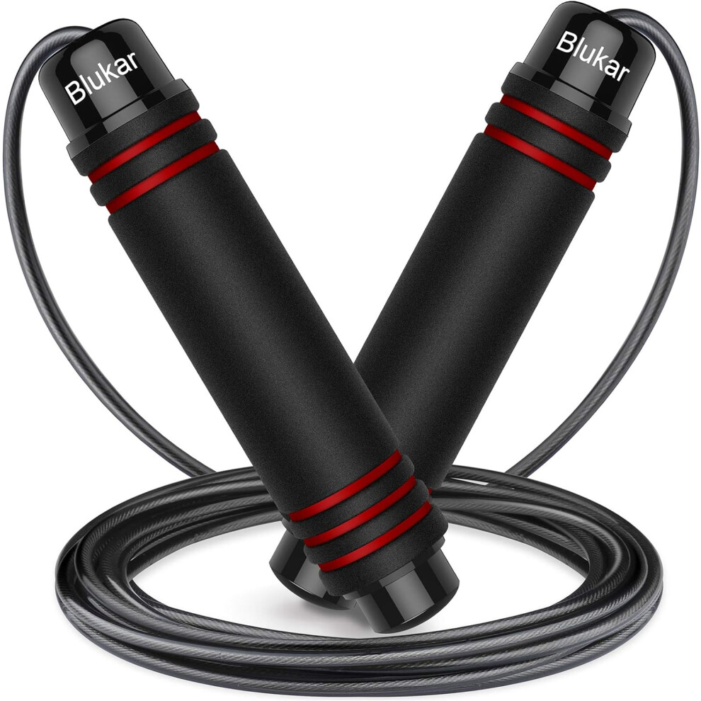 Skipping Rope Adjustable Length Premium Durable Steel Wire 