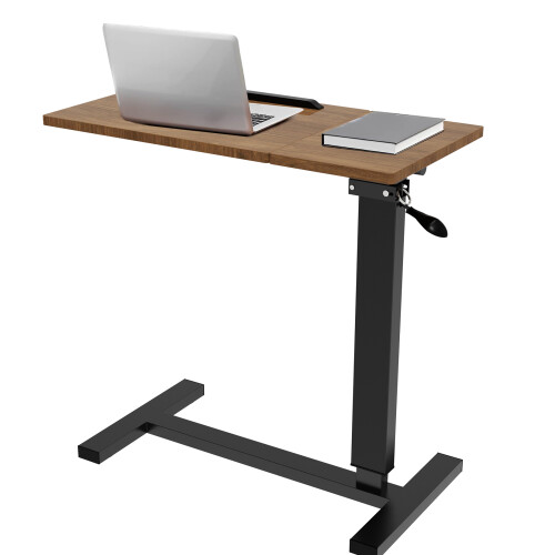 Rolling Over Bed Bedside Desk with Wheels Sofa Side Table