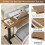 Rolling Over Bed Bedside Desk with Wheels Sofa Side Table 4