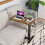 Rolling Over Bed Bedside Desk with Wheels Sofa Side Table 9