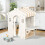 Living And Home Kids Plastic Playhouse for Indoor Outdoor, Portable Game Cottage with Curtain 1