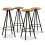 VidaXL (5 piece) vidaXL Bar Set Kitchen Dining Table and Stools Solid Acacia and Reclaimed Wood 8