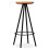 VidaXL (3 piece) vidaXL Bar Set Kitchen Dining Table and Stools Solid Acacia and Reclaimed Wood 10