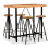 VidaXL (5 piece) vidaXL Bar Set Kitchen Dining Table and Stools Solid Acacia and Reclaimed Wood 1