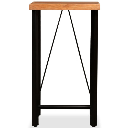 VidaXL (3 piece) vidaXL Bar Set Kitchen Dining Table and Stools Solid Acacia and Reclaimed Wood 2