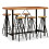 VidaXL (7 piece) vidaXL Bar Set Kitchen Dining Table and Stools Solid Acacia and Reclaimed Wood 1