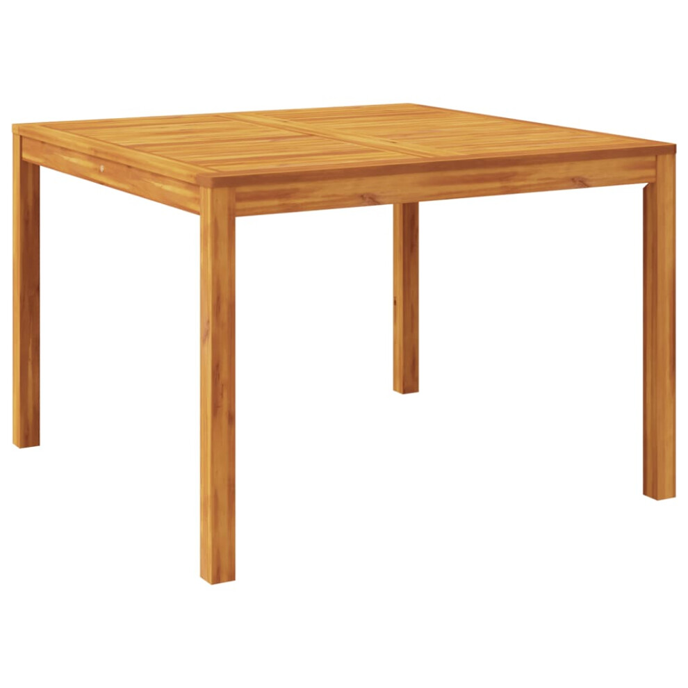 Vidaxl (110 X 110 X 75 Cm) Garden Table Balcony Outdoor Table Dinning Table Solid Acacia Wood