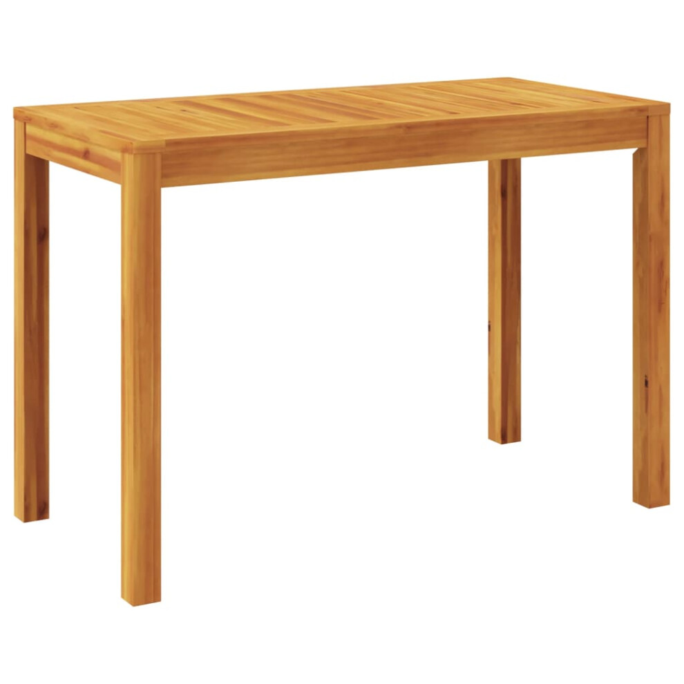 Vidaxl (110 X 55 X 75 Cm) Garden Table Balcony Outdoor Table Dinning Table Solid Acacia Wood