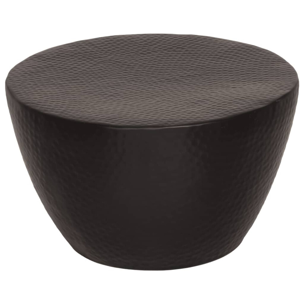 Vidaxl (Black) Coffee Table Hallway Couch Table Side Accent Table Hammered Aluminium
