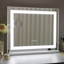 FENCHILIN 58x46cm Hollywood Vanity Mirror with Light Strip